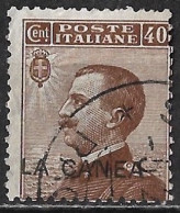 CRETE 1907-12 Italian Office : Italian Stamp 40 Cent Brown With Overprint LA CANEA Vl. 18 - Crete