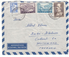 Grèce - Lettre De 1961 - Oblit Athènes -Acropolis - - Storia Postale