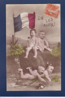 CPA 1 Euro Bébés Multiples Enfant Militaria Prix De Départ 1 Euro écrite - Cartes Humoristiques