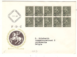 Finlande - Lettre De 1968 - Oblit Helsinki - Exp Vers Zuienkerke - - Lettres & Documents