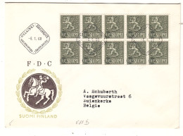 Finlande - Lettre De 1968 - Oblit Helsinki - Exp Vers Zuienkerke - - Cartas & Documentos