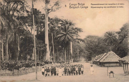 CONGO - Rassemblement Des Travailleurs à Irebu - Carte Postale Ancienne - Congo Belge