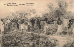 CONGO - Une Caravane - Carte Postale Ancienne - Belgian Congo