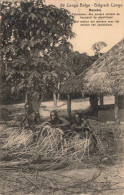 CONGO - Basoko - Fabrication Des Paniers Servant Au Transport De Caoutchouc - Carte Postale Ancienne - Congo Belge