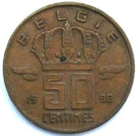 Pièce De Monnaie 50 Centimes 1998    Version Belgie - 50 Cent