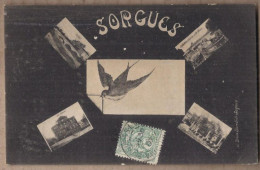 CPA 84 - SORGUES - TB CP Multivue En Cartes Postales Avec Hirondelle Au Milieu - Sorgues