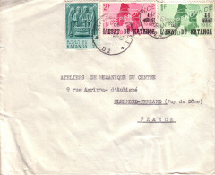 ETAT DU KATANGA - LETTRE D'ELISABETHVILLE POUR LA FRANCE , CLERMONT FERRAND - 1962 - Katanga