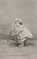 ENFANTS - Maintenant Bien Sage, Pas Bouger - Carte Postale Ancienne - Humorkaarten