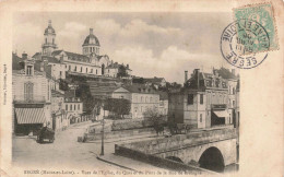 FRANCE - Segré - Vue De L'Eglise Du Quai Et Du Pont De La Rue De Bretagne - Carte Postale Ancienne - Segre