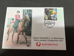 (18-9-2023) Queen ElizabethII In Memoriam (special Cover) On Horse (released Date Is 19 September 2023) - Cartas & Documentos