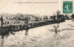 FRANCE - Saint Arnoult - Équipage De Bonnelles - Bat-l'eau Dans La Rivière De St Arnoult - Carte Postale Ancienne - Rambouillet