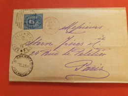 Italie - Lettre Avec Texte De Milano Pour Paris En 1880 - S 53 - Poststempel