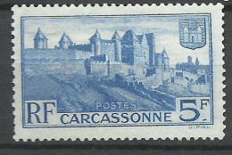 France  N °392  Carcassonne  Bleu Clair        Neuf    (  * )       B/TB    Voir Scans           Soldé ! ! ! - Nuovi