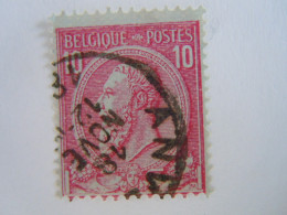 België Belgique Leopold II Anvers COB 46 O - 1884-1891 Léopold II