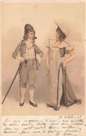 MODE - Habits De L'époque - Robe Longue - Culotte Courte - Carte Postale Ancienne - Moda