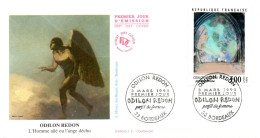 FRANCE  /  ENVELOPPE FDC ODILON REDON 1990   N°2635 - 1990-1999