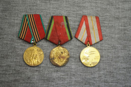 Lot Of Vintage Ussr Medals - Russland