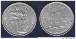 C1  POLYNESIE Francaise 5 FRANCS Alu 1965 - Französisch-Polynesien