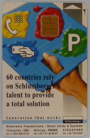 FRANCE - Chip - 60 Countries Rely On Schlumberger - Total Solution Painting - Used - Unclassified