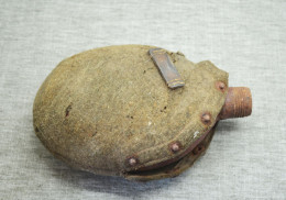 German World War II Flask In Original Case - Divise