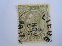 België Belgique Leopold II 1887 Liege COB 47 O - 1884-1891 Léopold II