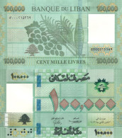 LEBANON 100000 100.000 Livres 2023 UNC, P-105c - Liban