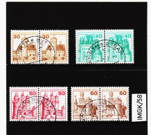 IMGK/58 DEUTSCHLAND BERLIN 1977 Michl  534/37  4 PAARE  Gestempelt SIEHE ABBILDUNG - Used Stamps