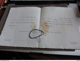 IM17-11 Invitation Braine L'Alleud Georges Dupire Claudine Petit - Wedding