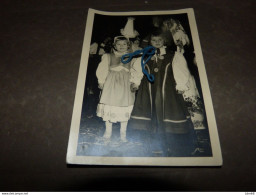 Carte Photo Binche Carnaval A Identifier Années 50 - Binche