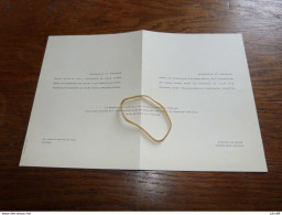 I12-5 Invitation Edouard De Kerchove D'Ousselghem  Marianne Guiette - Mariage