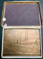 Médaille De Bronze Usine Des Glaces D'auvelais Dans Sa Boîte - Autres & Non Classés