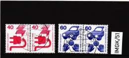 IMGK/51 DEUTSCHLAND BERLIN 1971 Michl  407 +409  2 PAARE  Gestempelt SIEHE ABBILDUNG - Used Stamps