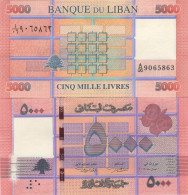 LEBANON 5000 5.000 Livres 2014 UNC, P-91b - Liban