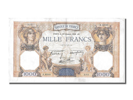 Billet, France, 1 000 F 1927-1940 ''Cérès Et Mercure'', 1938 - 1 000 F 1927-1940 ''Cérès Et Mercure''