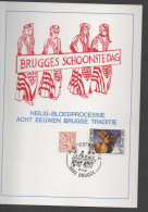 België Kaart Met Zegel 1902 En 1784 Eerstedagstempel - 1971-1980