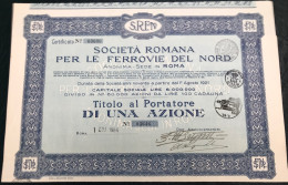Societa Romana Per Le Ferrovie Del Nord Roma Rome Italie - Chemin De Fer & Tramway