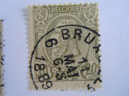 België Belgique Leopold II 1889 Bruxelles 6 COB 47 O - 1884-1891 Léopold II