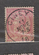 COB 46 Oblitération Centrale CINEY - 1884-1891 Léopold II