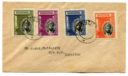 RC 25761 ZANZIBAR 1936 SILVER JUBILEE DU SULTAN FDC COVER LETTRE - Zanzibar (...-1963)