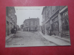 Carte Postale - CHANAS (38) - Place De La Fontaine - Animation (4807) - Chanas