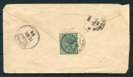 1895 Burma Moulmein Z Cover - Bombay India  - Burma (...-1947)