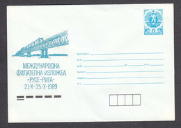 PS 946/1989 - Mint, International Philatelic Exhibition RUSSE-RIGA- 21.9.-25.10.1989, Post. Stationery - Bulgaria - Covers