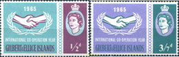 318216 MNH GILBERT Y ELLICE 1965 DIA INTERNAIONAL DE LA COOPERACION - Gilbert & Ellice Islands (...-1979)