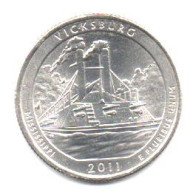 2011 - Stati Uniti 25 Cents - Quarter Vicksburg    P     ------ - 2010-...: National Parks