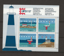 1985 MNH Canada Mi Block 4 Postfriis** - Blocks & Kleinbögen