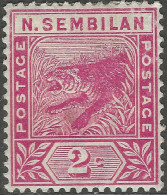 Negri Sembilan (Malaysia). 1891-94 Tiger. 2c MH SG 3 - Negri Sembilan