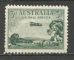 AUSTRALIA CORREO AEREO YVERT NUM. 2 * NUEVO CON FIJASELLOS - Mint Stamps