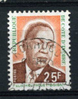 CÔTE -D' IVOIRE :YT 371 Président Félix Houphouët Boigny - Côte D'Ivoire (1960-...)