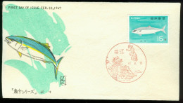 Fd Japan FDC 1966 MiNr 916 [1967] | Fishery Products. Buri - FDC