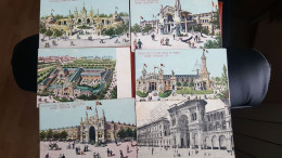 Lot De  6 Cartes De L'exposision ,esposizione Milan 1906 - Collezioni E Lotti